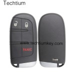 433Mhz 46 chip FCC:M3N40821302 keyless 2+1 button remote key for Jeep 2014-2018